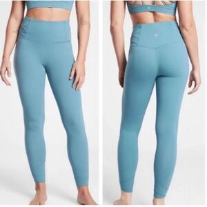 Athleta elation blue pirouette 7/8 tight size S